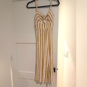 SO yellow, black, striped dress -XS New without tags